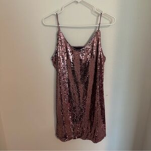 Allegra K Sparkling Sequin Dress